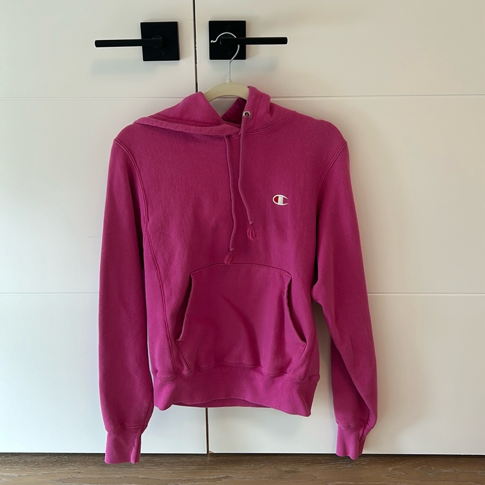 Hot pink champion hoodie